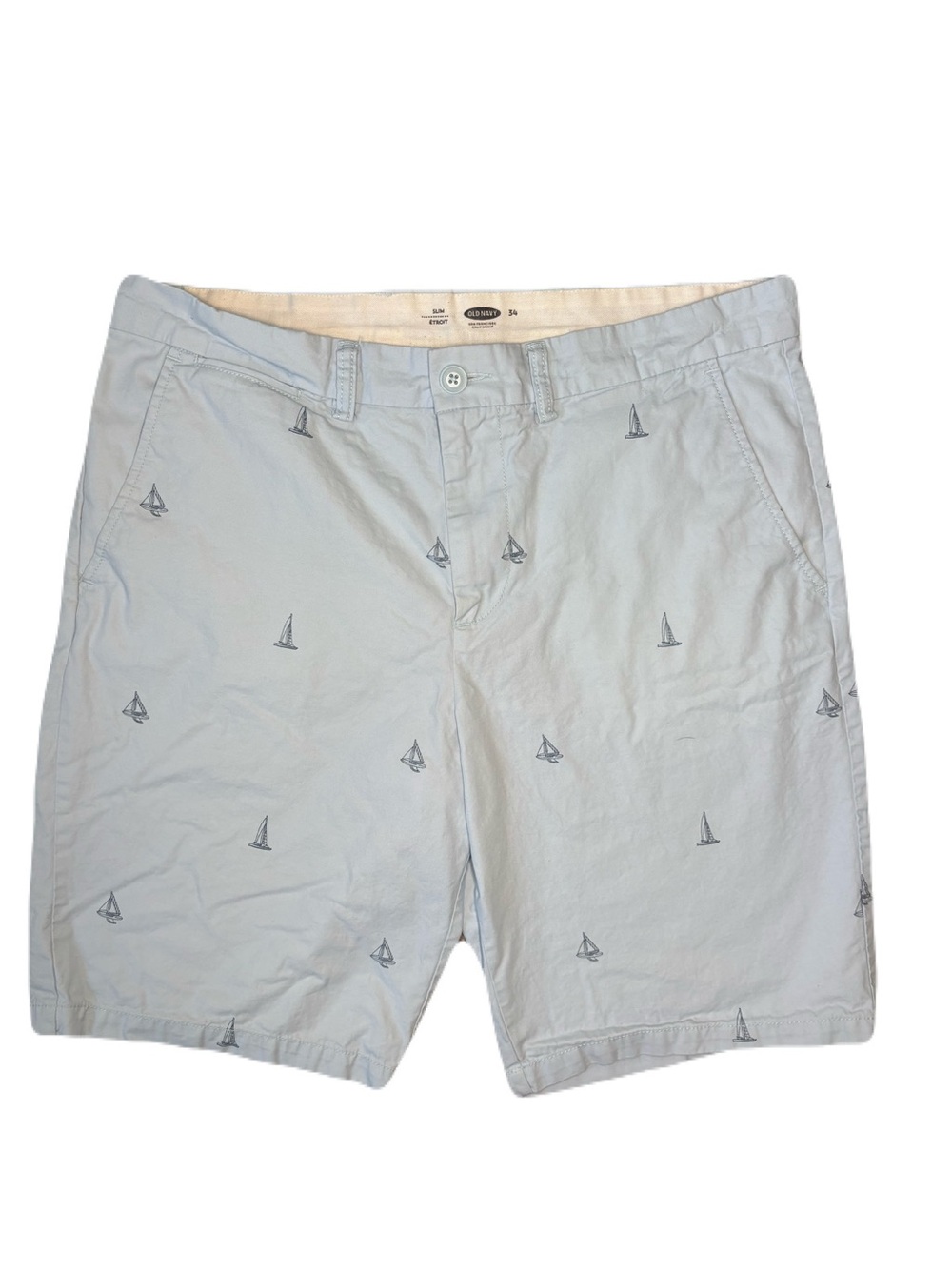 Old Navy Sailboat Print Light Blue Men's Shorts